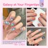 SAVILAND Cat Eye Gel Nail Polish Rainbow Aurora Cat Eye Gel Smooth Magnetic Gel Nail Polish with Magnetic DIY Nail Galaxy Nails 12-Color Set Blue,