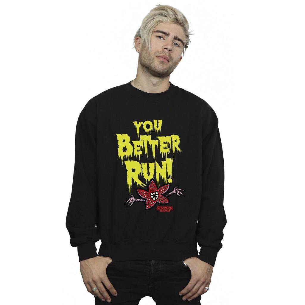 Netflix Mens Stranger Things You Better Run Sweatshirt