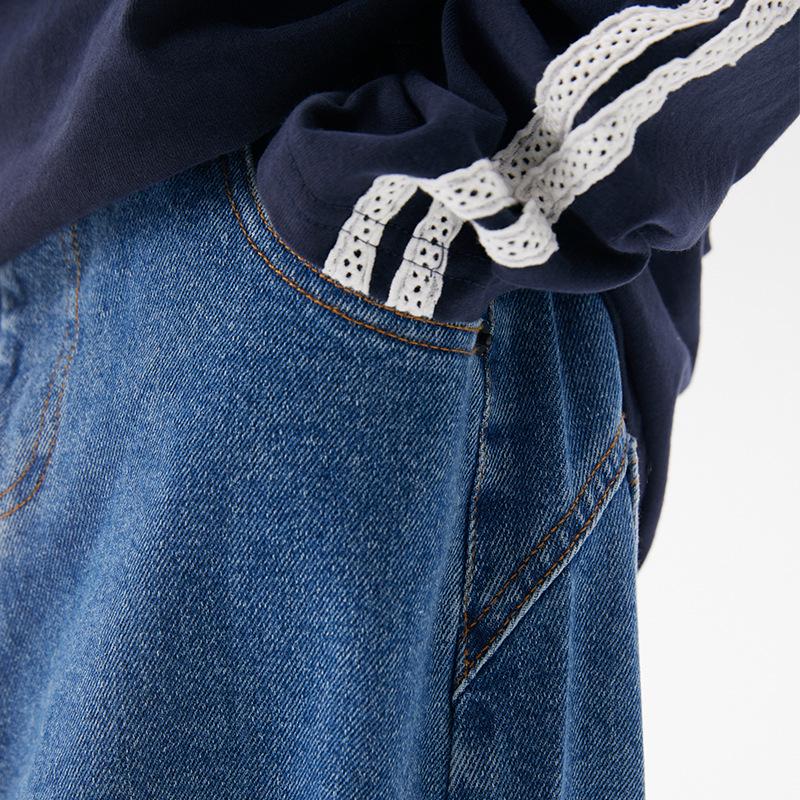 2025 Autumn Retro Loose High Street Straight Wide-Leg Jeans