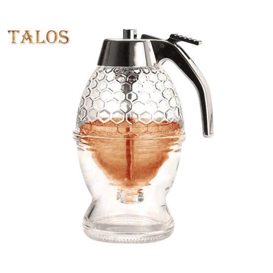 

Диспенсер для меда Диспенсер для сиропа Красивая сотовая банка Диспенсер для сока для кафе-ресторана Без запаха Простой в использовании Предотвращает капание Кухонные инструменты чистый