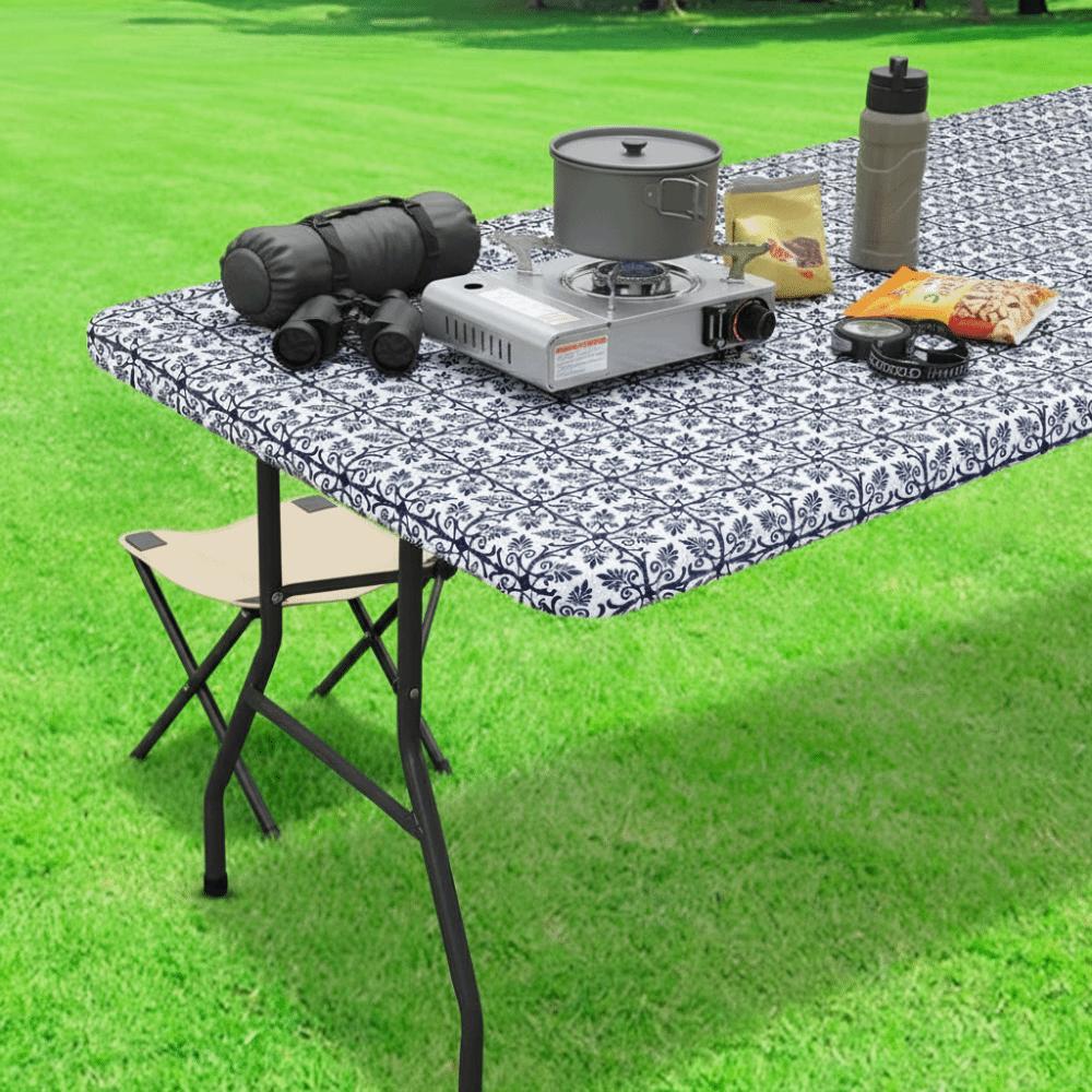 Wasserdichte elastische Tischdecke Rechteckig Outdoor Klapptisch Abdeckung Esstisch