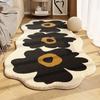 Floor Mat Ultrafine Synthetic Fibers Quick Cleaning Maintenance Area Rug Anti-Slip Laminate Grip Soft Low-Velvet Carpet