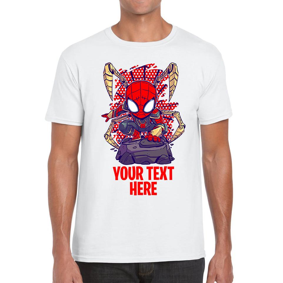 Personalised Spiderman Unisex Mens T Shirt Womens Tops Tees 4XL