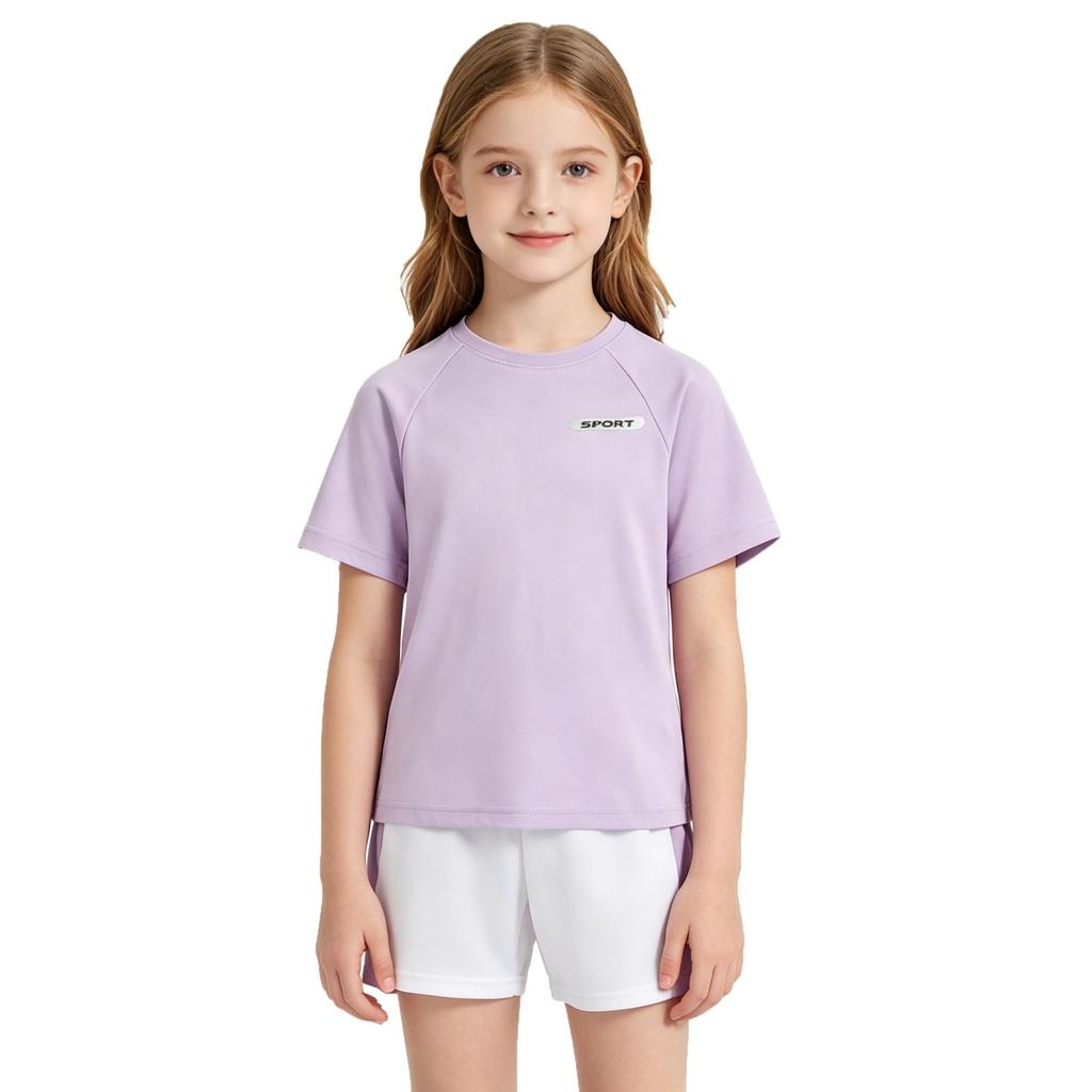 Girls Quick Dry Sportswear Set, Ice Feel Activewear for Sports and Outdoor Play