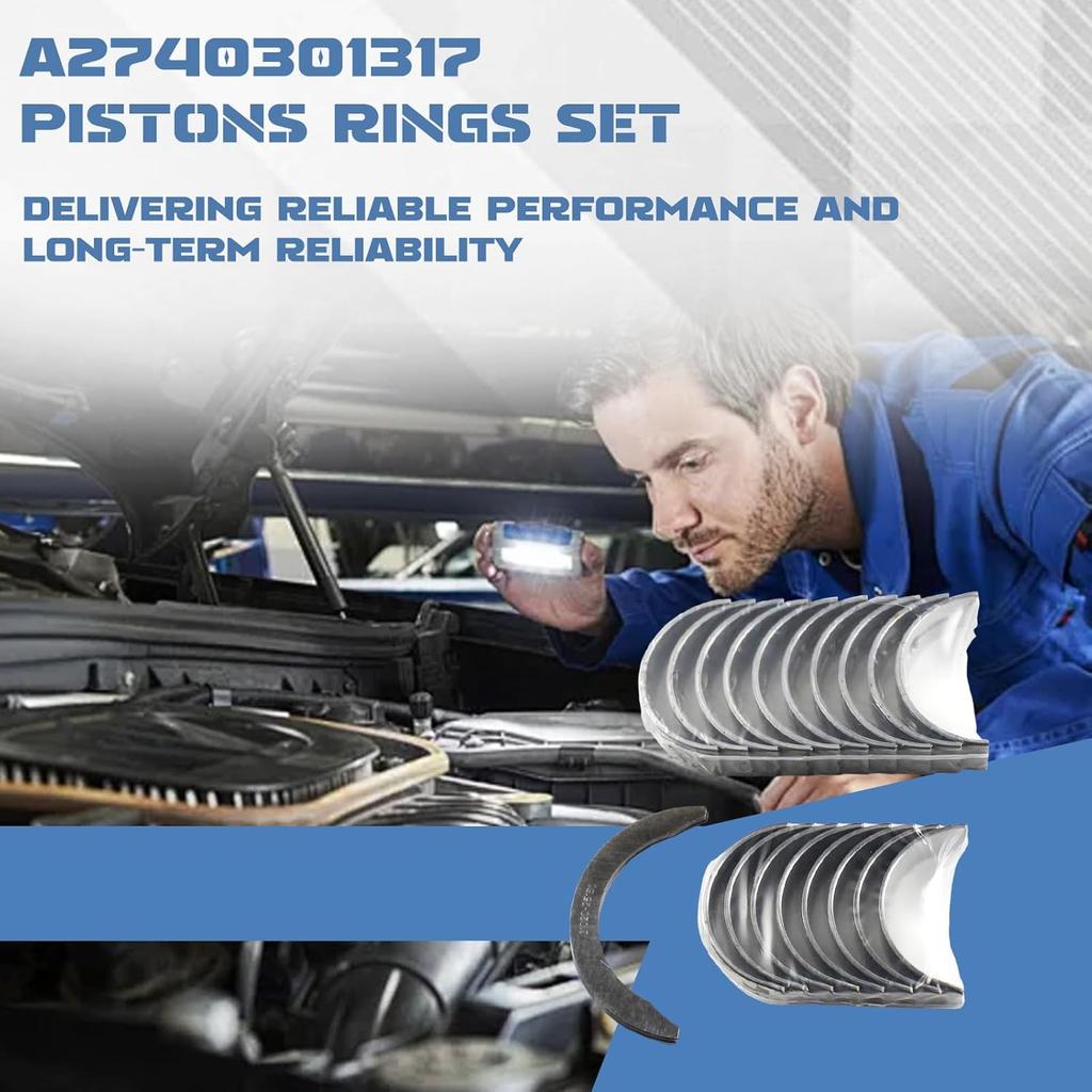 21020-25120 Con Rod & Crankshaft Main Bearing Set - Fits for Forte Koup Coupe Sportage Optima Sonata G4KC 2.4L, Replace 23060-25120 21020-25150