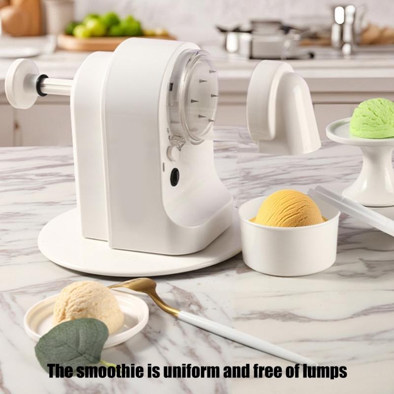 Ice Shaving Machine With Detachable Parts 420 Stainless Steel Blade Dishwasher Safe Ice Crusher For Dessert