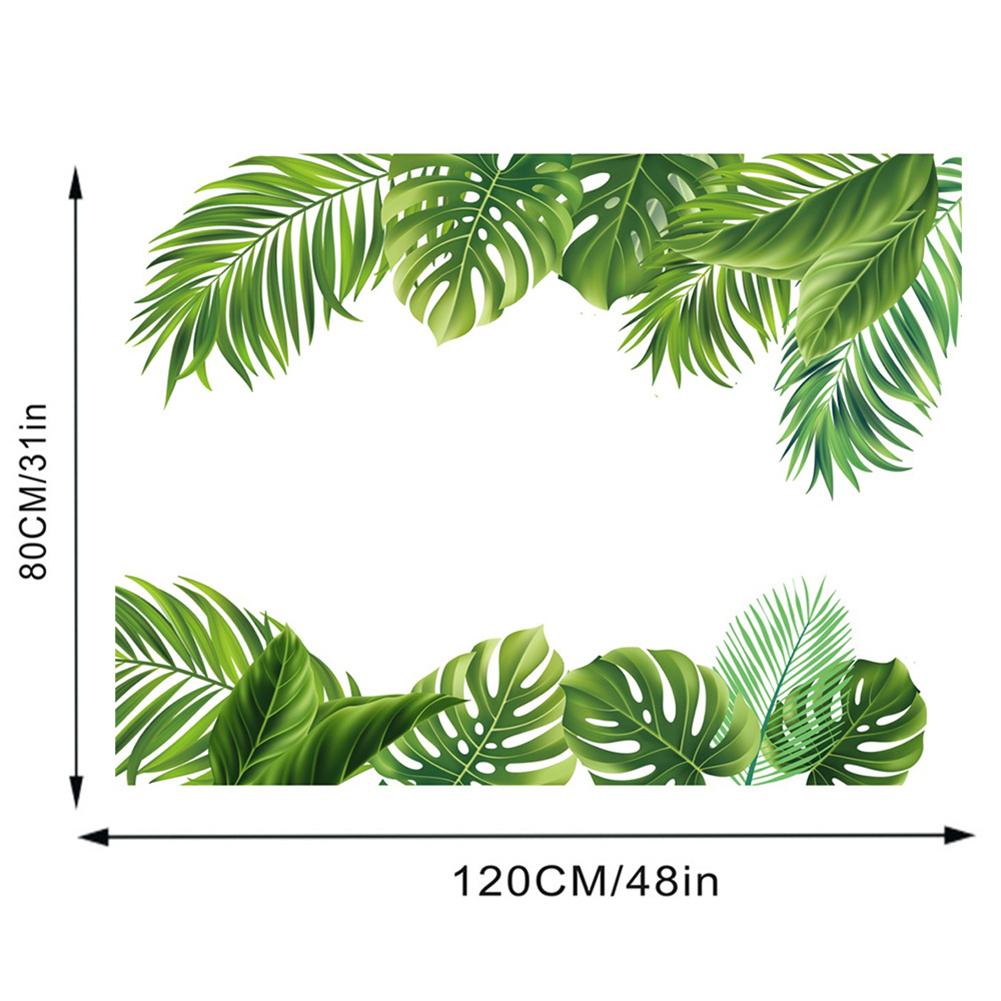 2 stk Monstera Leaves Veggklistremerker Vanntette, avtagbare dekorative dekaler for stuedekor