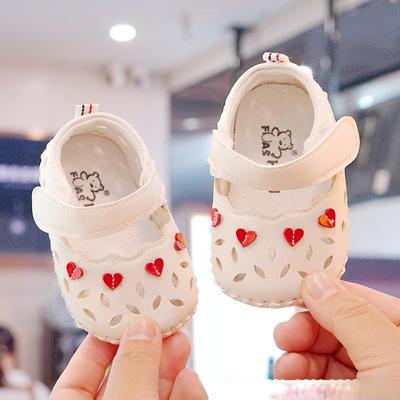 Baby Shoes Love Toddler Shoes Baby Soft Sole Anti Slip Baby Shoes Spring Summer Breathable and Cute Children's Shoes New Born