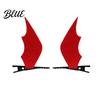 Lightweight Non Woven Hair Clips 2Pcs Halloween Red Bat Wings Clips 3D Wing Hairpin Funny Party Decorations Gothic Pins Cute Accessories for Women