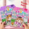 Cute PET Quiet Book Stickers Handmade Cartoon 3D Sticker Book Educational No Cutting Required Stickers Holiday Gifts