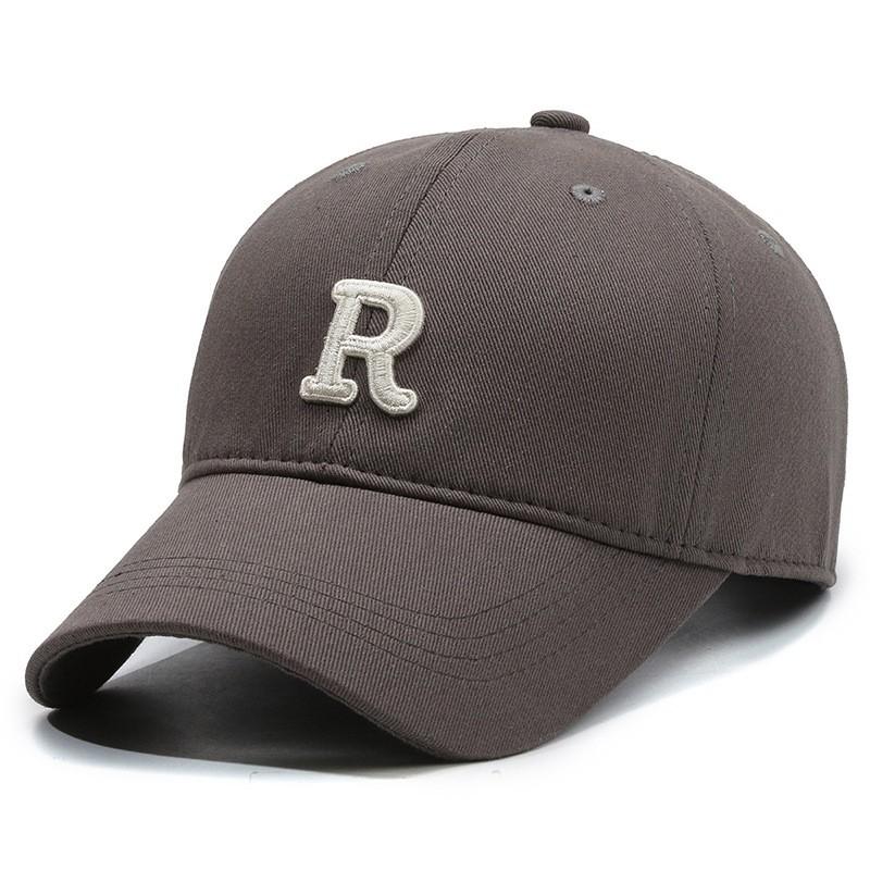 Unisex Cotton Baseball Cap With Embroidered Short Brim Hard Top Students Casual Wear Fall