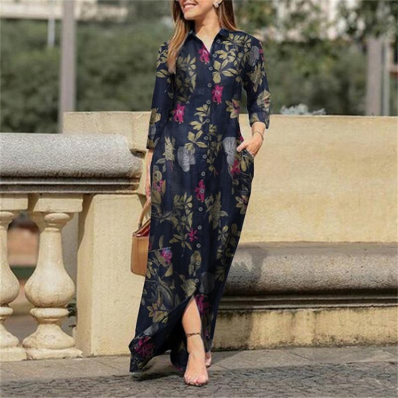 BITCED Fashion Autumn Winter V-Neck Long Sleeve Casual Dresses