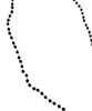 Sk8Er Rock Black Cross Beads Chain Necklace