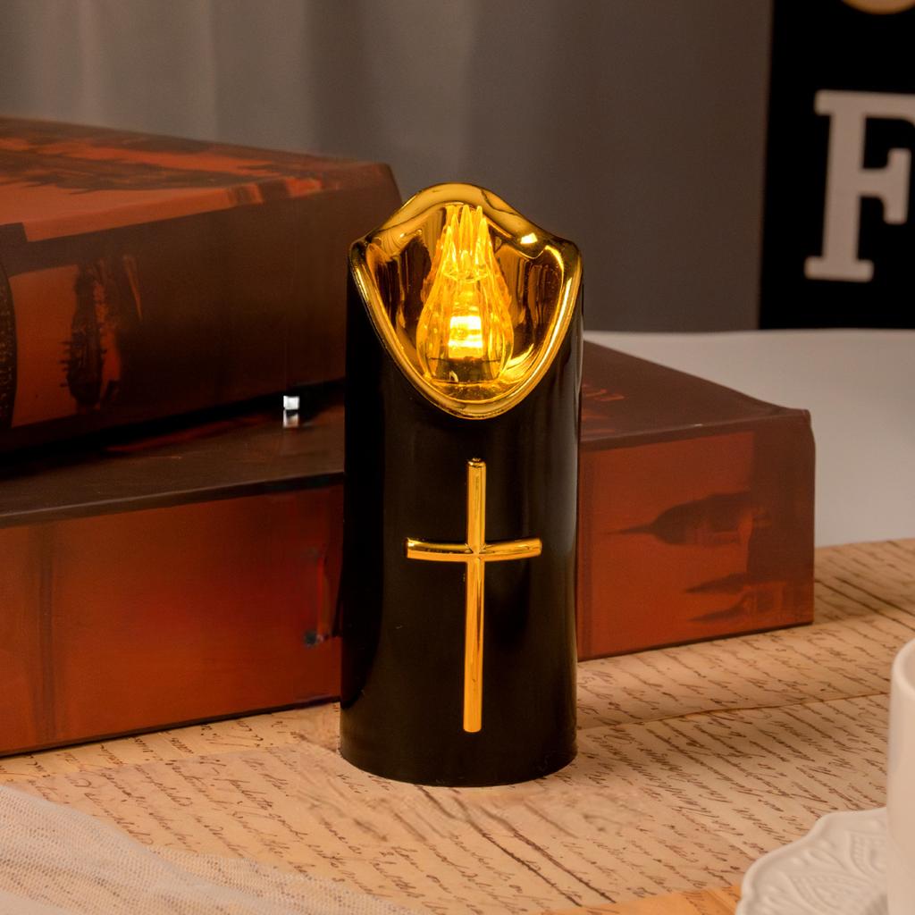 LED Memorial Candle Light, Flashing Effect Like A Real Candle, Reusable, Suitable For Cemetery Memorials, Battery Powered, Animal Memorial Tomb Light.