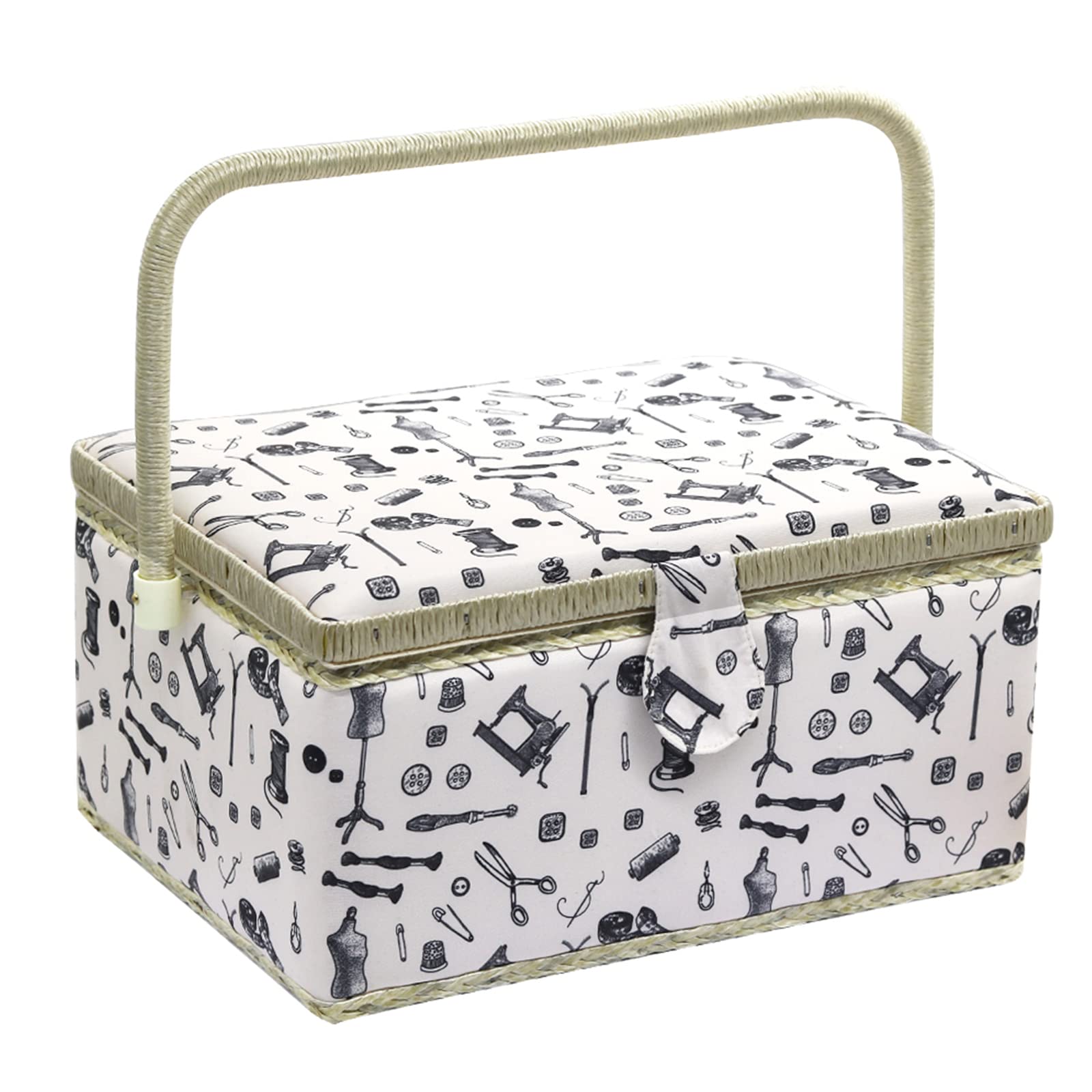 

Sewing Large Sewing Small Tool Sewing Retro Modern Sewing Pincushion Small Birthday D&D Box, Capacity, Box, Organizer, Box, Tools, Storage, Two-Layer розовый