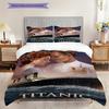 Titanics Final Voyage Sunset Bedding (1 * duvet cover + 2 * pillowcase, without core) 2D Flat Christmas birthday gift Soft and comfortable Bedding set