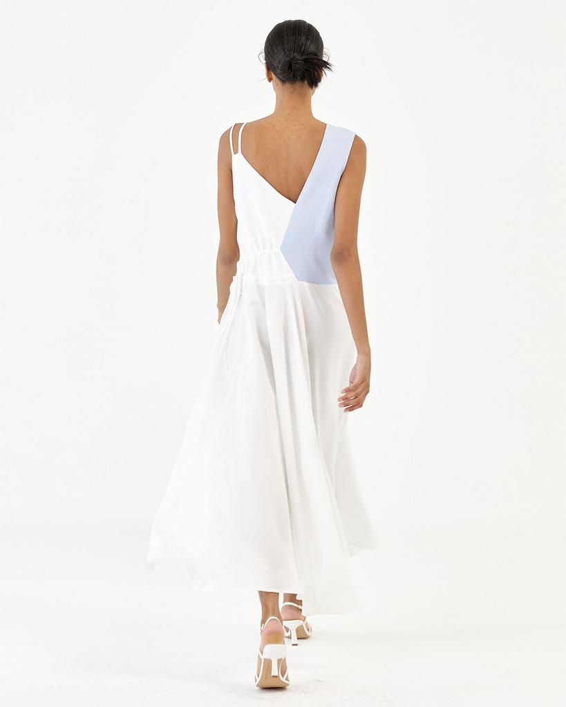 SALON DE SEOUL Color Blocking String Dress - White