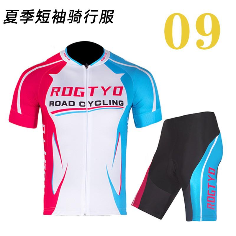 Men Women Cycling Jersey Set Short Sleeve Mountain Road Bike Sportswear Breathable Riding Apparel
