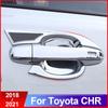 ABS cromat Autocolante pentru mânerul ușii exterioare pentru mânerul ușii Cadru bol pentru Toyota C-HR CHR 2016 2017 2018 Accesorii