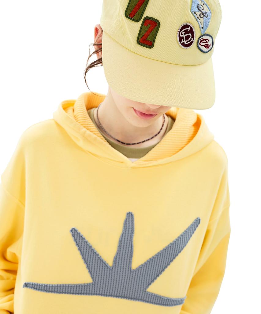 Sseonleobeutueo Multi Patch Trucker Cap Yellow