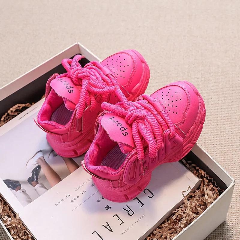 Comfort Girls' Shoe Soft Soled Child Shoes Anti Slip Girls Sports Shoe Fashion Kids Casual Shoes Retro Girl Casual Shoe