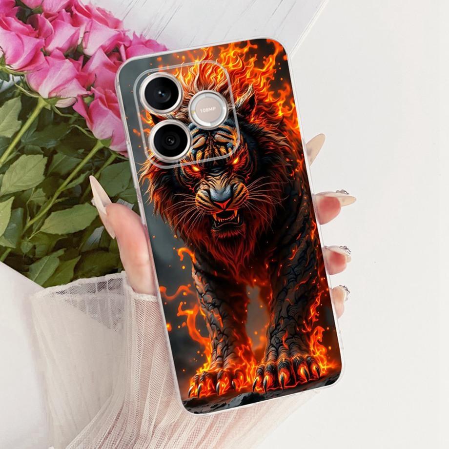 Flower Cartoon Fashion Design Phone Case For Honor 600 Lite Honor 500 Smart Honor600 Funda Soft Silicone Shockproof Back Cover