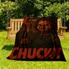 1pc Horror Doll Outdoor Blanket Lightweight Flannel, Soft & Warm, All Season Use for Sofa, Outdoor, Camping, Living Room, Office, Chair