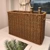 Imitation Rattan Weave Storage Basket for Home, Toys, Books, and Living Room Organization