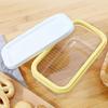 Butter Slicers Cutter, New Stick Butter Container Dish With Lid For Fridge, Easy Cutting Two 4oz Sticks