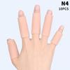 10Pcs Cooking Kitchen Tools Silicone Gel Tube Finger Protector Anti-Cut Heat Resistant Finger Sleeves