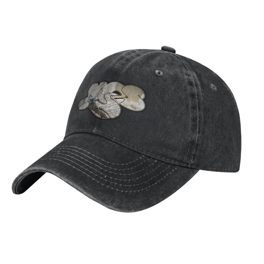 Yes Band Tales From Topographic Oceans Baseball Cap Casual Distressed Denim Rock 80s Headwear Workouts Adjustable Fit Caps Hat