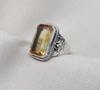 Handmade Citrine Sterling Silver Ring: Boho November Birthstone