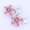 Water Crystal Flower Cufflinks With Gemstone Embellishments For Men And Women