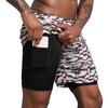 Men's Double-Layer Quick-Dry Breathable Sports Shorts for Summer Fitness