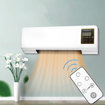 Miniature Wall Mounted Air-Curtain Fan 2 In 1 Desk Fan Bladeless Wall Mount Fan Oscillating For Bedroom Air-Circulator Fan With Remote