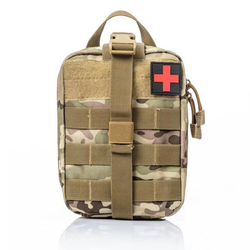 Camouflage Tactical Medical Waist Pack - Multifunctional Outdoor Survival Bag for Mountaineering
