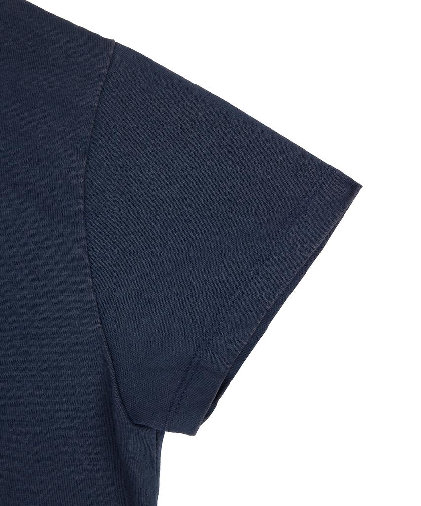 1011 GALLERY Women Classic Gallery Logo T-Shirts - Navy