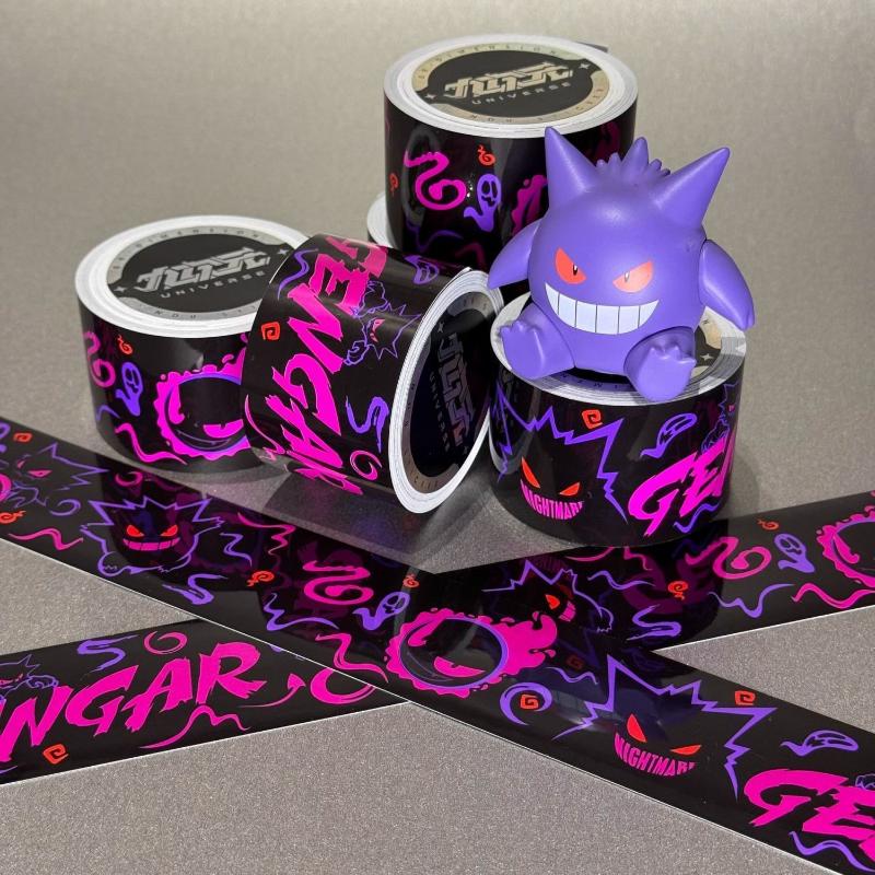 1 Roll Synthetic Paper Tape Diy Pokemon Gengar Decorative Tape For Collage Journal Scrapbooking Crafts Masking Tape Stickers