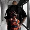 2026 Nowa Gorąca Wyprzedaż Modna Dragon Ball Z Super Saiyanin Son Goku Męska Luźna Koszulka Street Boy Letnia Casualowa Anime Top