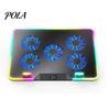 Laptop Radiator Cooler Stand Digital Display Height Adjustable Low Dynamic Lighting Noise Portable Notebook Gaming Cooling Pad Slim