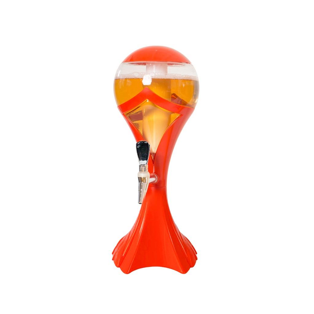 1.5L/3L Festa Vino Birra Acqua succo Bevanda Tavoli Casa Bar Contenitore con Nucleo di Ghiaccio per Bevande Bicchiere Torre Birra Dispenser