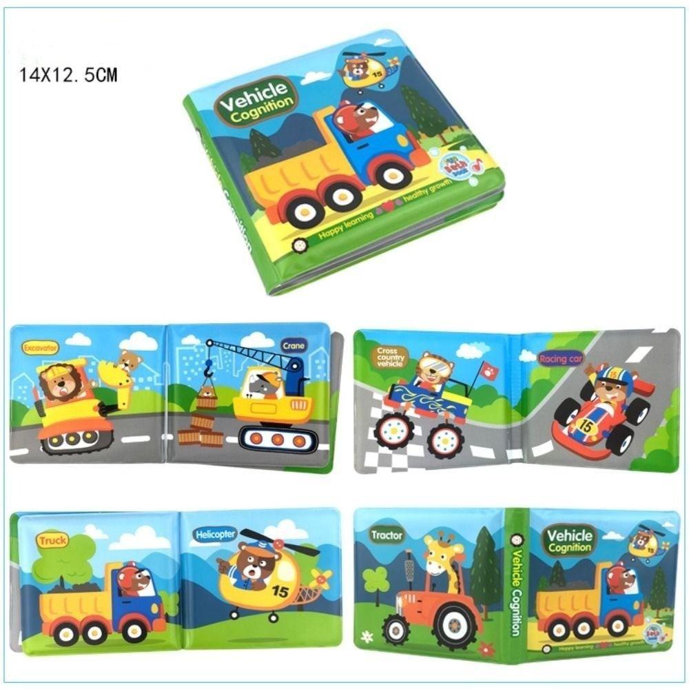 

New EVA Bath Book Visual Auditory Training Floating Cognize Book Early Educational Toys 4-6 Years Old 3D Cloth Book Toddlers