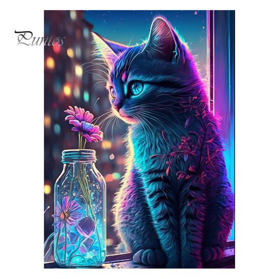 

1 компл. кошка горный хрусталь картина с холстом дрель инструменты животное 5D полная дрель DIY ремесла горный хрусталь художественный рисунок украшения комплект для начинающих взрослых детей подарок C