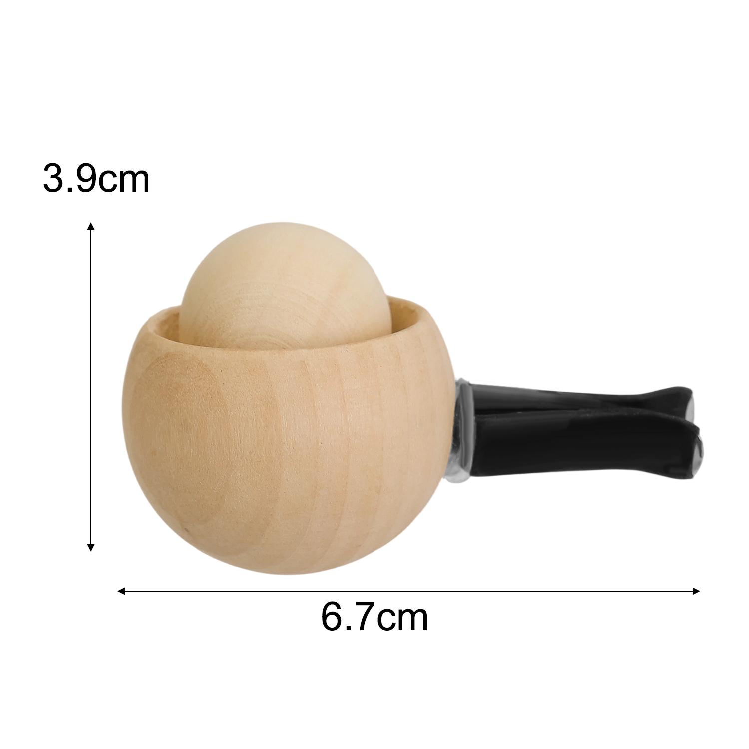

Wood Car Air Freshener Egg Shape Vent Clip Diffuser for Essential Oils Car Vent Accessories Eco-Friendly Odor Eliminator