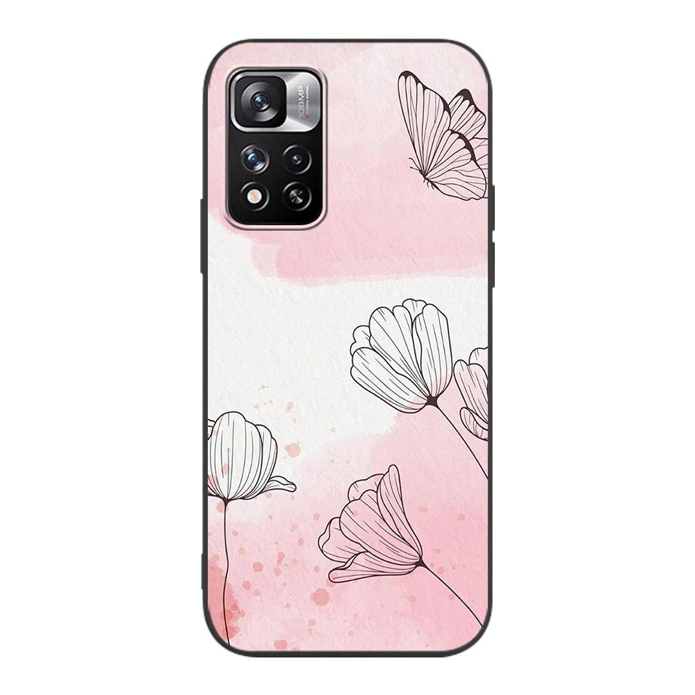 Trendy Abstrakte Hintergrund Fall für Xiaomi Redmi Hinweis 10 9S 11 9 8 11E Pro K40 Silikon Schwarz Telefon Abdeckung 9C 9A 8T 7 7A 10C 9i