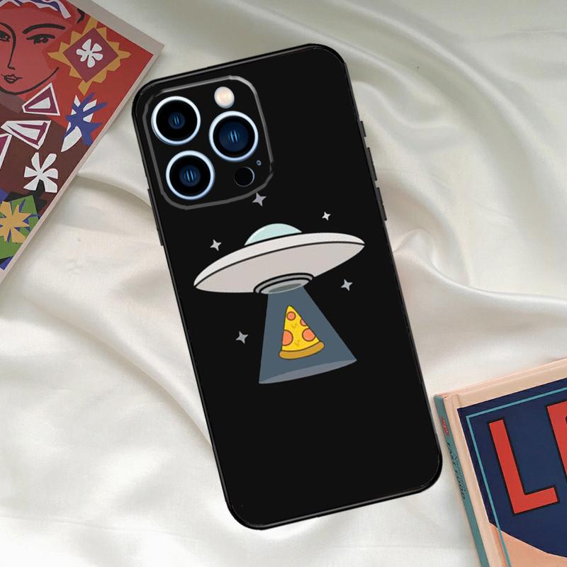 Alien Martian UFO Phone Case For iPhone 15 14 12 11 13 16 17 Pro Max 15 16 Plus 13 Mini 16e 17 Air Funda Cover