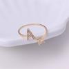 Exquisite Fashion 26 English Alphabet Style Ring Letter Fashion Copper Ring