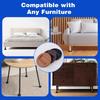 4Pcs Furniture Chair Wheel Stoppers Rubber Bed Frame Stopper Nonslip Fixed Chair Foot Pad Furniture Caster Cups