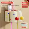 Magnetic Toothbrush Holder With Cups For Bathroom Wall Storage