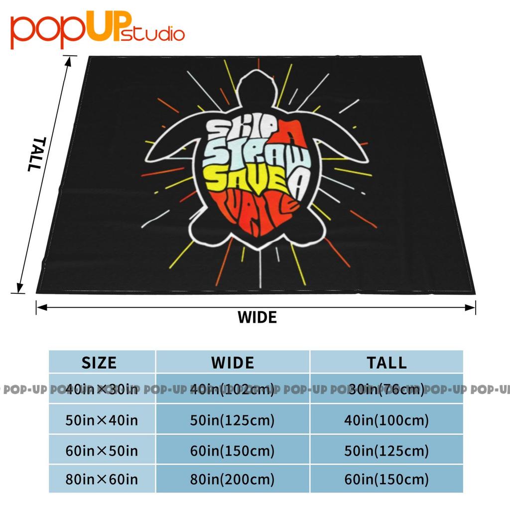 Save The Turtles Skip A Straw Save The Turtles Ultra-Soft Blanket Quilt Winter Sofa Cover Bed Covers